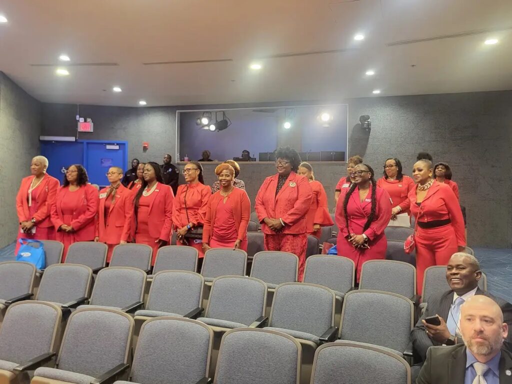 Delta Day at Miami-Dade County Public School Board; hosted by elected Schoolboard Member and Delta, Dr. Dorothy Bendross-Mindingall. and members of the Miami  + Dade County Alumnae Chapters of Delta Sigma Theta Sorority, Inc.